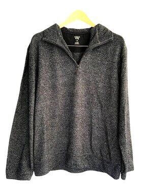 HUDSON RIVER MEN'S PULLOVER SWEATSHIRT -1/4 ZIP -SIZE LARGE